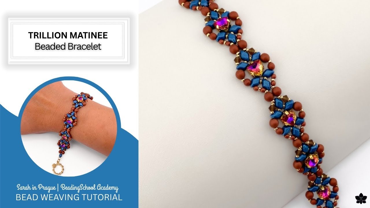 Trillion Crystal Matinee Beaded Bracelet Tutorial