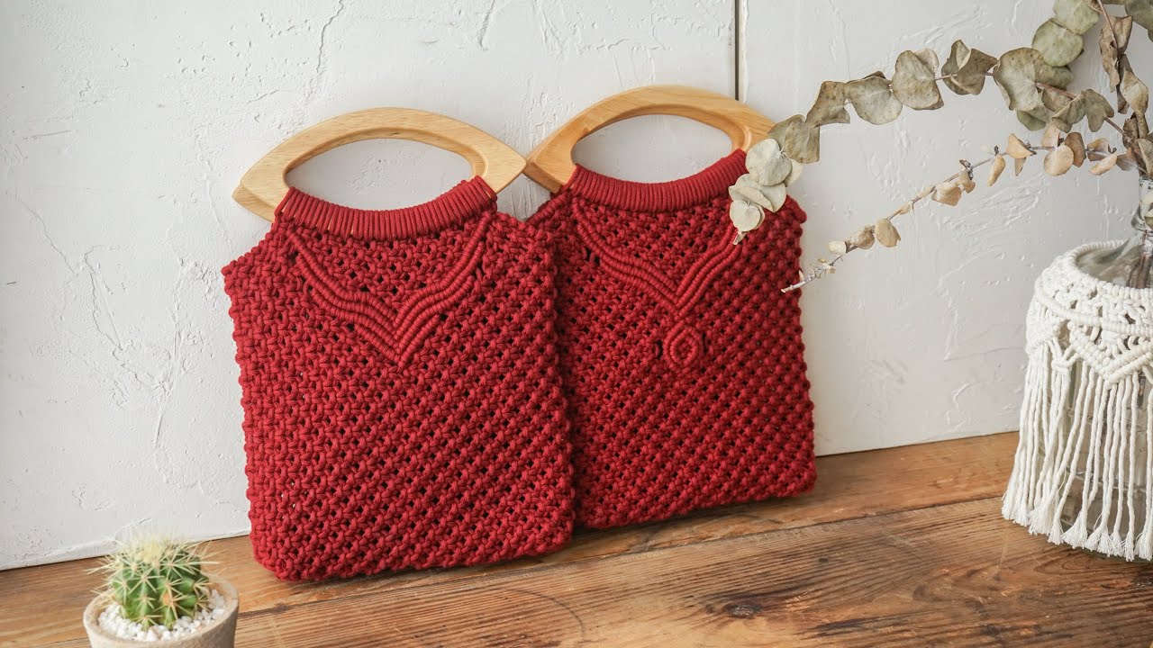 Macrame|DIY macrame fashion handbag #8 - youtube