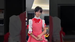Boy walks around dressed in girl's clothes🤣|#clothes