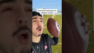 American Bully Goes To A Balkan School