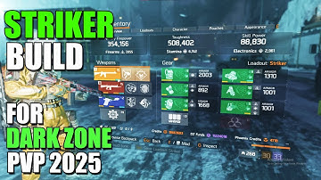 Striker Build Guide 2025 /w Gameplay - The Division 1 Dark Zone PVP Build | 7.6K | PC 2025