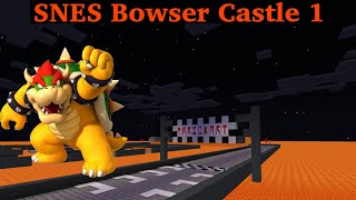 SNES Bowser’s Castle 1 Minecraft Mario Kart