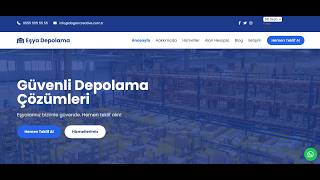 Eşya Depolama Sektörüne Web Sitesi Tasarımı
