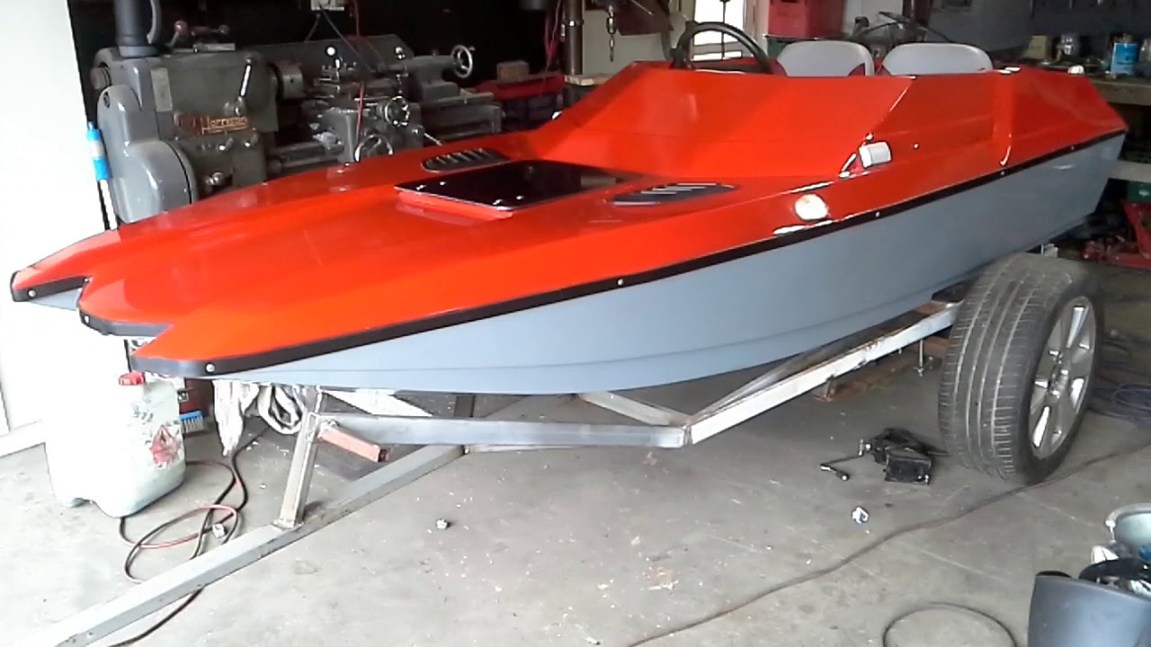 Tunnel hull mini speed boat nearly ready to test ! YouTube
