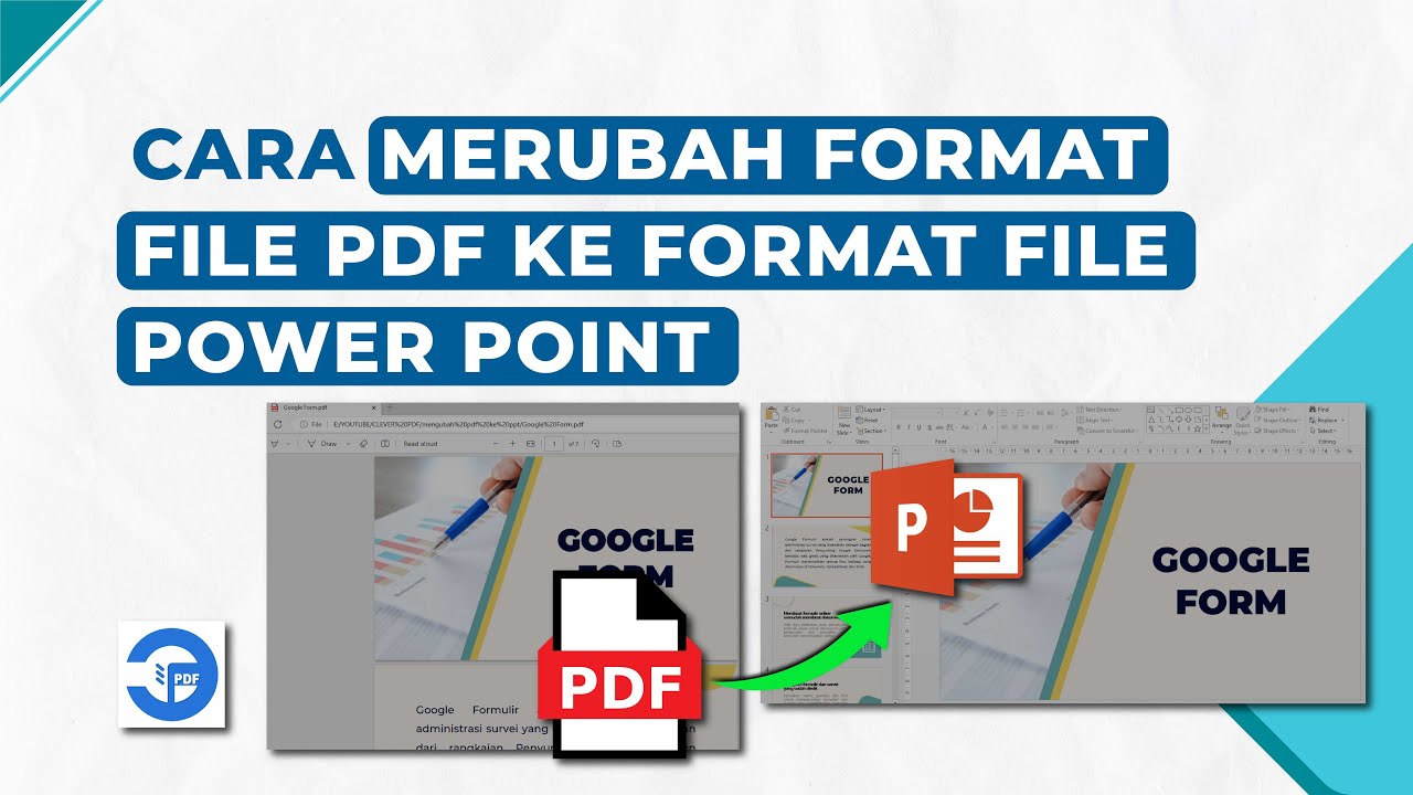 Merubah Logo File.pdf MERUBAH FILE PDF KE POWER POINT DENGAN MUDAH - YouTube