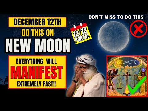 ✅New Moon December 2023 | This Ritual Will Manifest Miracles ❤️