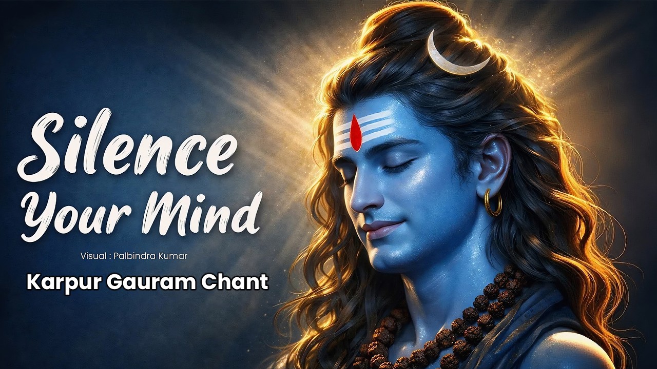 Relax Your Mind with Shiva Chant | Peaceful Meditation Music | Karpur Gauram Karunavataram