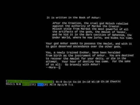 NetHack Legacy - Играем, смотря в кинескопный монитор