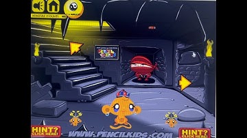 Monkey Go Happy Ninjas 3 Walkthrough [FULL GAME]