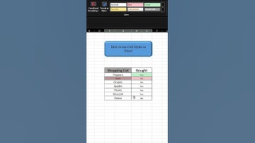 How to use Cell Styles in Excel ✔😃