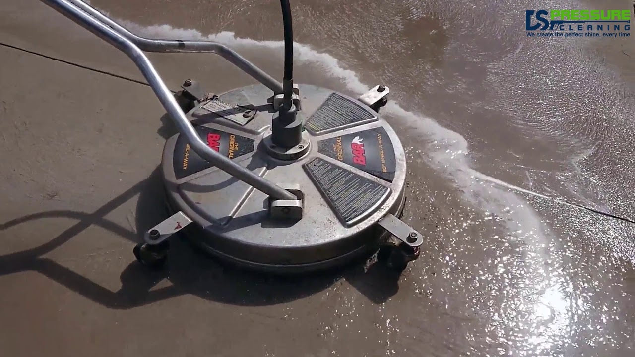 Concrete pressure cleaning
