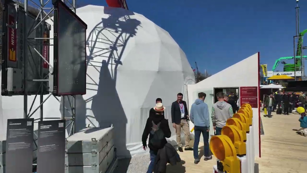 Polidomes at bauma 2025 | 🚀 Polidome 75 | 🌐 4K Fulldome Projection Experience