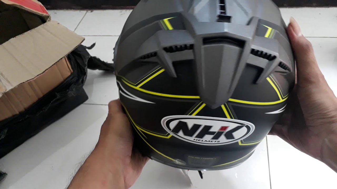 Unboxing Helm Murah NHK Gladiator Hawk 
