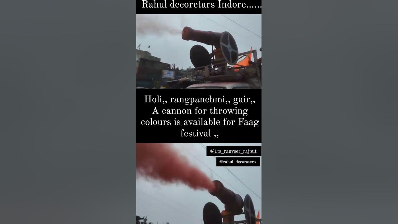 holi color cannon