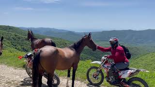 На Kayo T4 Enduro Шапсугская трактор грозовые ворота Геленджик Кабардинка.