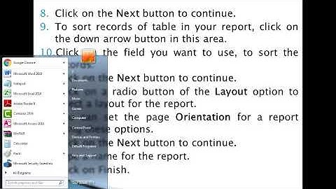Query and Reports in Microsoft Access Ch-4 Part-3 Class-8