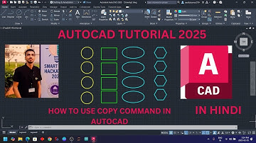 AutoCAD Copy command tutorial in hindi || How to use Copy Command in autocad || हिंदी में