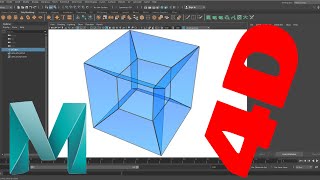 HACER UN CUBO DE 4D CUATRO DIMENSIONES EN MAYA