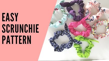 Free Scrunchie Pattern - Using the quick "burrito" method