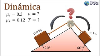 Física: Dinámica con 2 bloques #5  | ¿Hacia donde se mueve? | Con Rozamiento