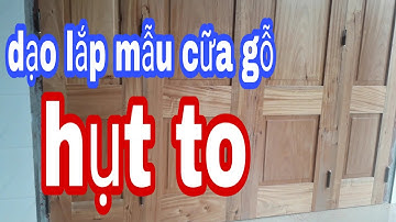 lắp đặt bộ cữa gỗ 4 cánh, các công đoạn,