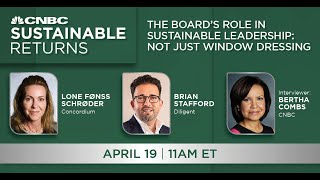 Lone Fønss Schrøder Brian Stafford At Cnbc Sustainable Returns