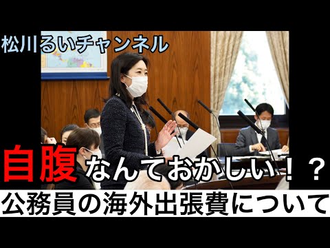 自腹なんておかしい！？ 国家公務員の海外出張費。旅費法を改正せよ！　11月10日外交防衛委員会 質疑