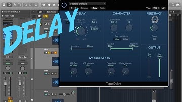 How To Use Tape Delay In Logic Pro X