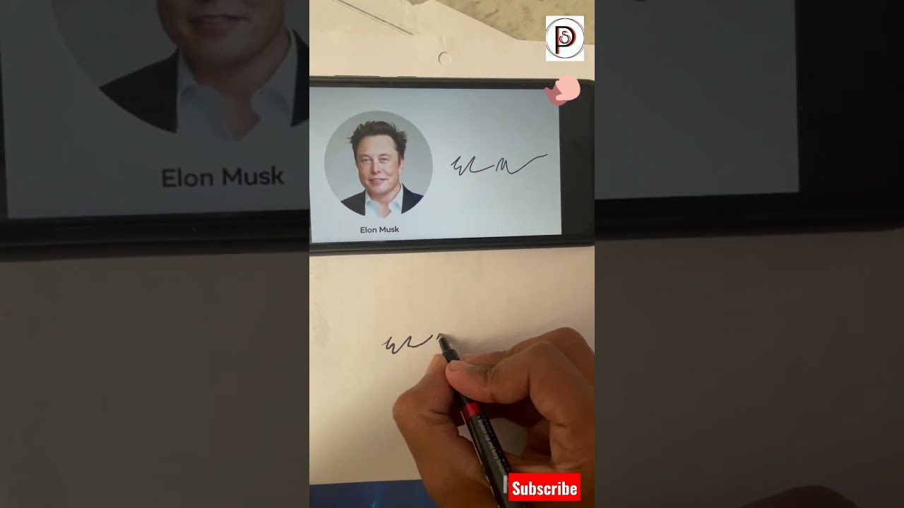  Shorts Elon Musk Signature Copy Billionaire Tesla