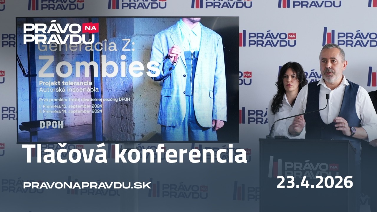 Tlačová konferencia | STOP IDEOLOGICKÝM EXPERIMENTOM NA NAŠICH DEŤOCH