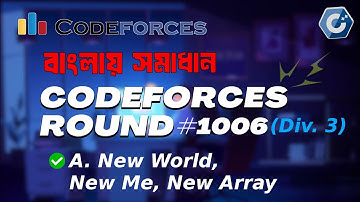 A. New World, New Me, New Array | Codeforces Round 1006 (Div. 3)