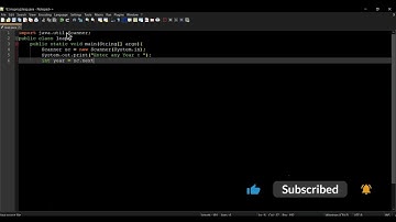 Java if else leap year program to check take a year and check if it is leap or not