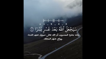 رعد الكردي || ماتيسر من سورة الطلاق حالات واتساب دينيه 😴🍂