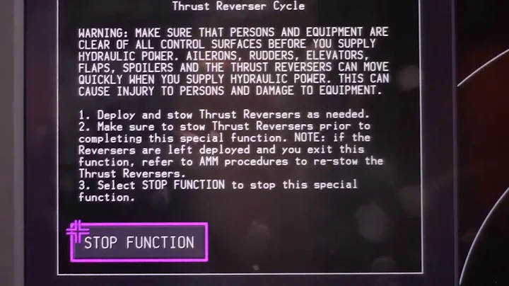 MAX RTS OJT 3 #1 Engine TR Operational Test