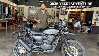 2026 Yezdi Adventure Metallic black Detailed Showroom Review - All Features &amp; On Road Price!!