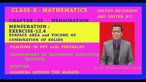 CLASS-X: MATHEMATICS [BOSEM] EXERCISE-12.4