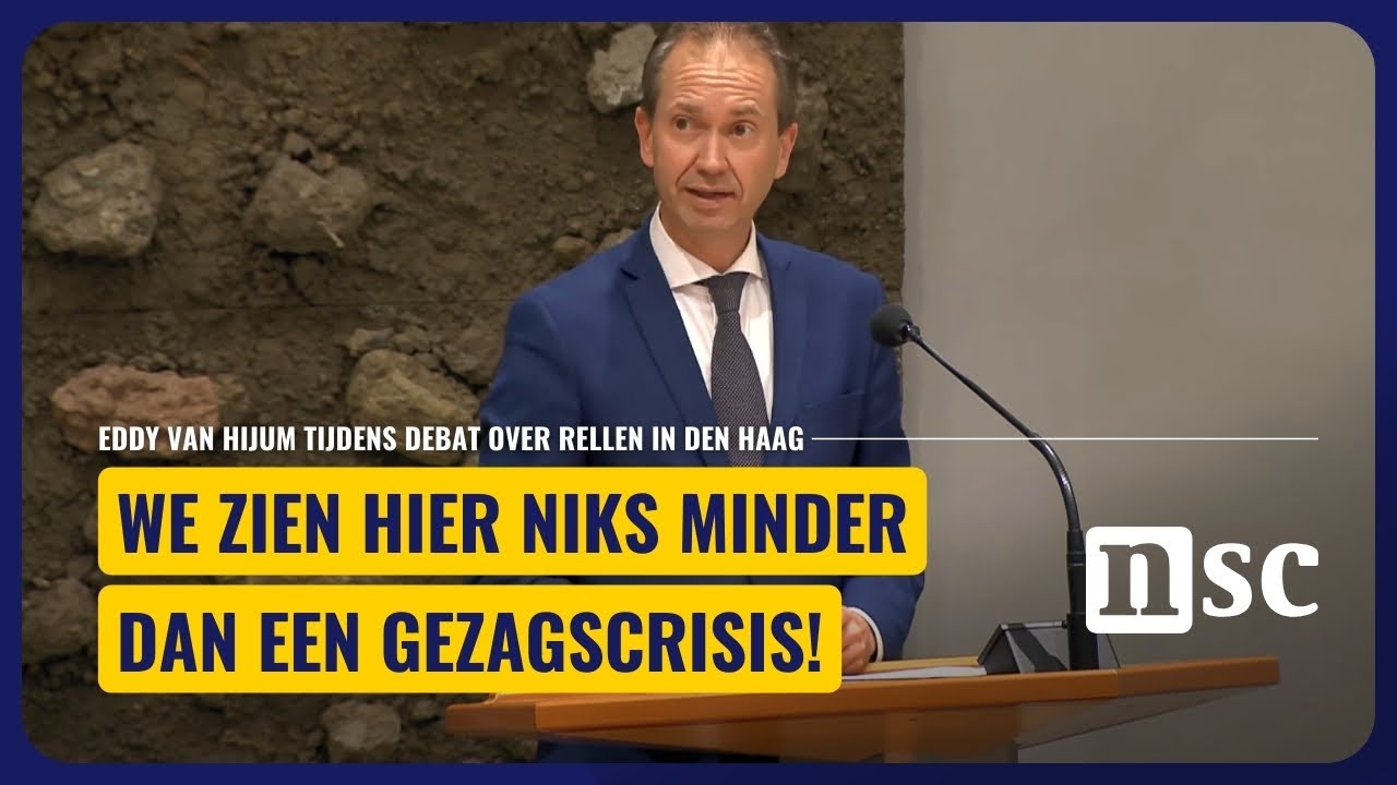 Bijdrage Eddy van Hijum tijdens debat over anti-immigratiedemonstratie in Den Haag