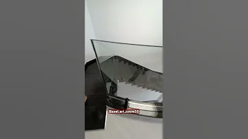 درابزين زجاج سيكوريت شفاف مع قواعد استانلس استيل Shorts Tiktok Art Youtubeshorts Viral Decor 