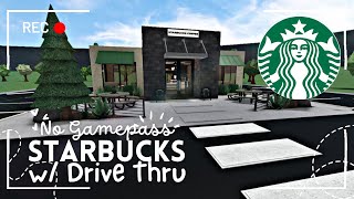 building a starbucks with the new update! bloxburg build & tour - itapixca builds