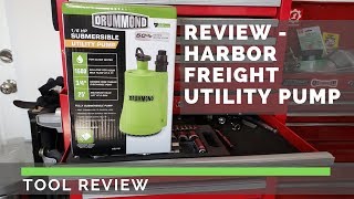 Review - Harbor Freight 1/6HP Submersible Utility Pump