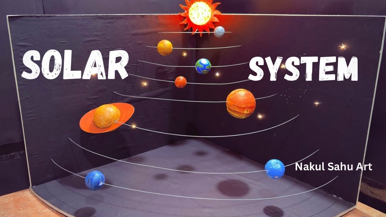 solar system 3d model for school science exhibition Nakul Sahu Art ...