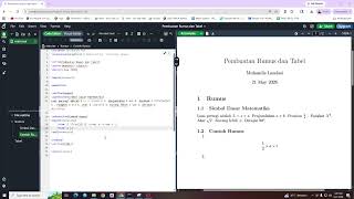 Belajar LaTeX Dasar: Membuat Rumus Matematika dan Tabel dengan Mudah