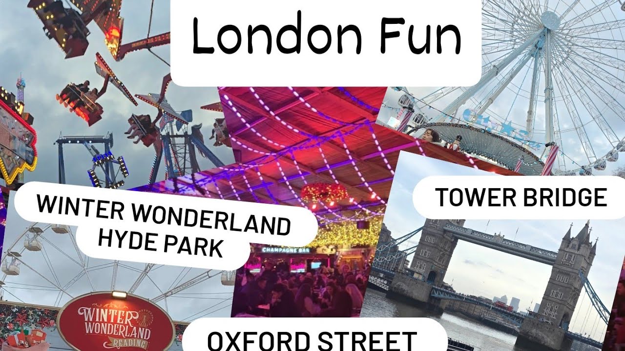 London vlog | Indianukgirl | tower Bridge | southall | winter wonderland Hyde Park 