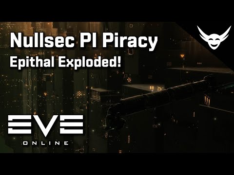 EVE Online - Pirates attacking Planetary Interaction Epithals in Nullsec