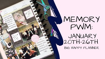 Memory PWM | Jan 20th- 26th | BIG Happy Planner