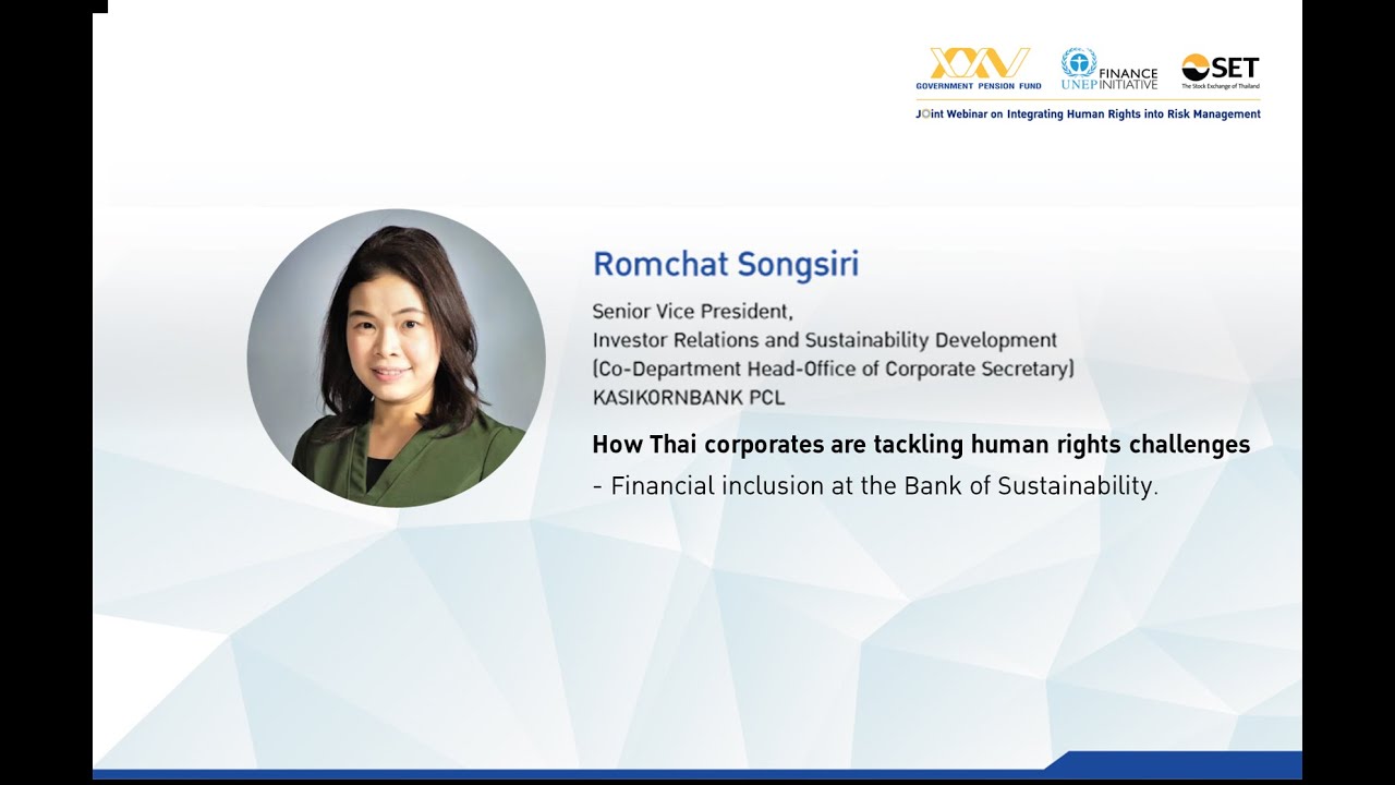 EP7 (Thai version) : Financial inclusion at the Bank of Sustainability.  By KBANK
