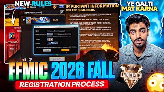 HOW TO REGISTER IN FREE FIRE MAX INDIA CUP 2026😍 | FFMIC FALL 2026 ME REGISTRATION KAISE KARE screenshot 1
