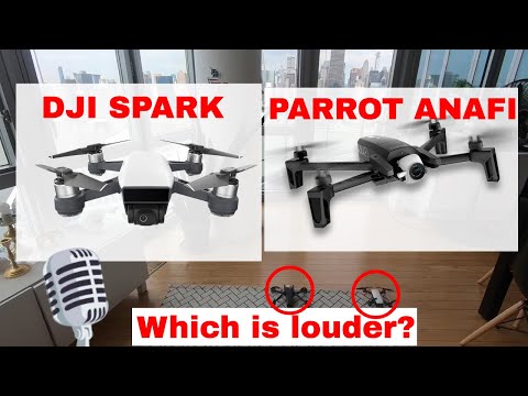 Noise Test Parrot Anafi vs Dji Spark - So Much Noise for a Tiny Drone