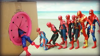 Spiderman Escapes From Jail In a Box with Hulk vs Thanos | Figure Stop Motion