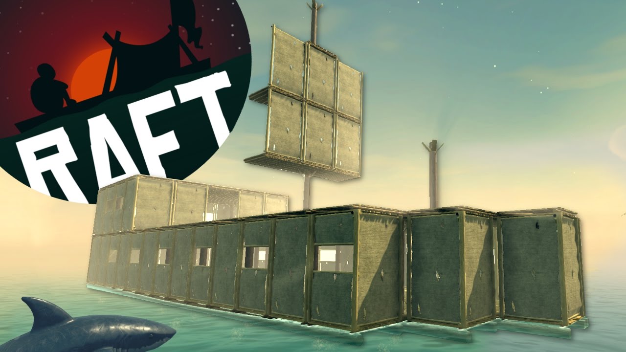 STRANDED MAN BUILDS SHIP AT SEA - Raft Gameplay - YouTube